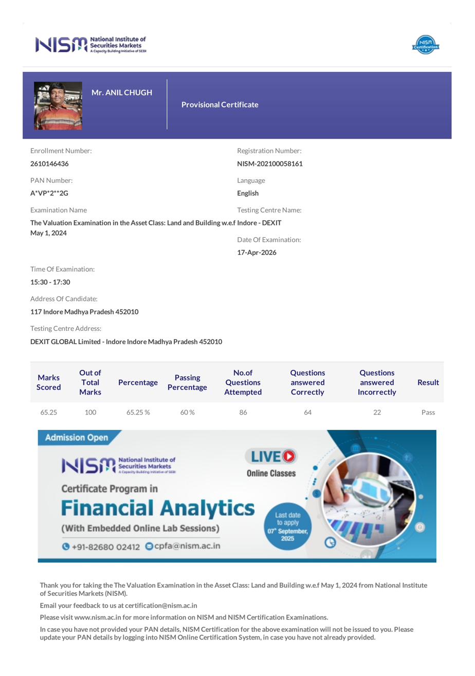 IBBI Valuation Exam - NISM
